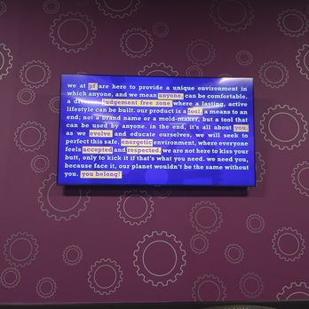 Planet Fitness - Tv screen in functional training room with a Planet Fitness motto - Gyms Near Me - Shallotte, North Carolina Planet Fitness - Tv screen in functional training room with a Planet Fitness motto - Gyms Near Me - Shallotte, North Carolina