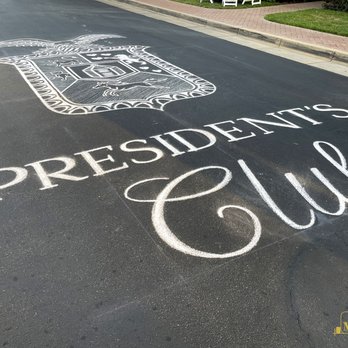 Stacy Moffatt - President's Club Event Chalk Art - Public Art Near Me