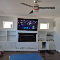 Smart TV Installers - TV Installation above Fireplace in Frederick MD