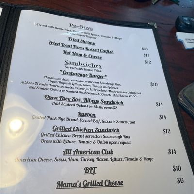 Menu photo 6 Castaways Bar & Grill Ocean Springs, MS Menu photo 6 Castaways Bar & Grill Ocean Springs, MS