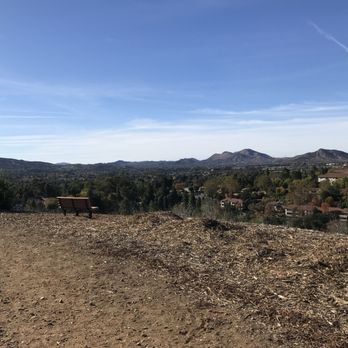 Conejo Valley Botanic Garden - Bench with a view Dec. 2020 - Botanical Gardens Near Me - Thousand Oaks, California