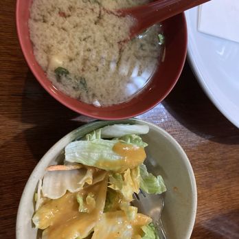 Sakura - VEGANIZED miso soup & salad - Japanese Near Me - Richmond, Virginia