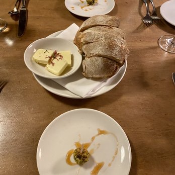 Cascade Dining Room - Amuse bouche and FRESH BAKED BREAD AND BUTTER - New American Near Me - Timberline Lodge, Oregon Cascade Dining Room - Amuse bouche and FRESH BAKED BREAD AND BUTTER - New American Near Me - Timberline Lodge, Oregon