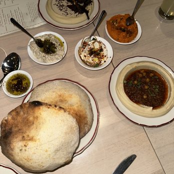 Safta - muhammara, whipped feta. lutenitsa - Middle Eastern Near Me - Denver, Colorado
