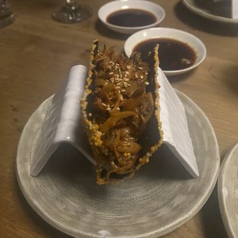 DOMODOMO - New York - Oyster mushroom with seaweed crunch hand roll - Japanese Near Me - New York, New York DOMODOMO - New York - Oyster mushroom with seaweed crunch hand roll - Japanese Near Me - New York, New York