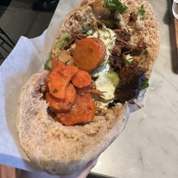 Brassica - Brisket Pita Sandwich - Mediterranean Near Me - Upper Arlington, Ohio