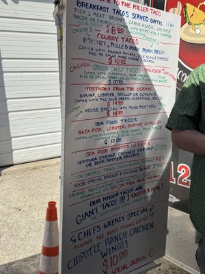 Menu photo 6 The Killer Taco Georgetown, TX