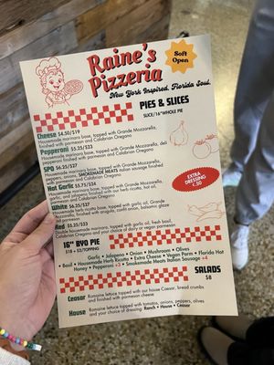 Menu photo 2 Raine’s Pizzeria Orlando, FL Menu photo 2 Raine’s Pizzeria Orlando, FL