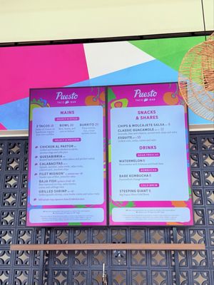 Menu photo 2 Puesto Taco Bar San Diego, CA Menu photo 2 Puesto Taco Bar San Diego, CA