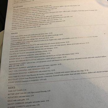 Rick Stein - Menu - Seafood Near Me - Marlborough, WIL