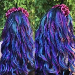 Atomic Babes - My galaxy hair!! Loved it!!