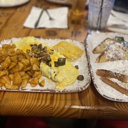 Oldwest Cafe - French toast and three meat omelette