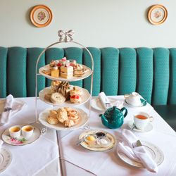 White Heather Tea Room - Our Signature Muckle served for two. Featuring rotating desserts, four tea sandwiches, and lovely scones with savoury Hors d'oeuvre.
