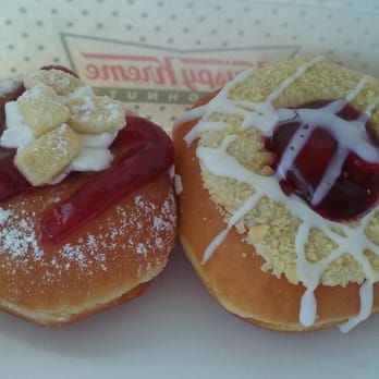 Krispy Kreme - New strawberry short cake and cherry pie donuts - Donuts Near Me - Erie, Pennsylvania