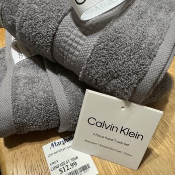 Marshalls - Love these large plush hand towels by Calvin Klein. - Department Stores Near Me - Long Beach, California