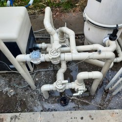 Revive pool Service - Installed new heater, then replumbed equipment for better flow ,only had 8 ft to work with