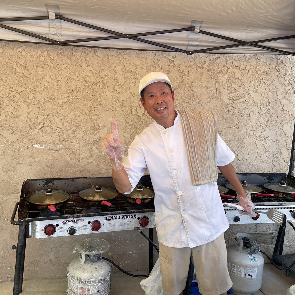 Chef cooking it up!