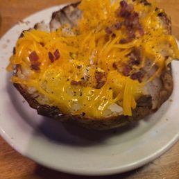 The potato was nice and crispy where it needed to be but barely any bacon on it 3 of 5