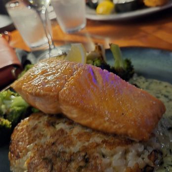 Tasha Lee’s Table - King salmon with crispy risotto was AMAZING! - Steakhouses Near Me - Anacortes, Washington