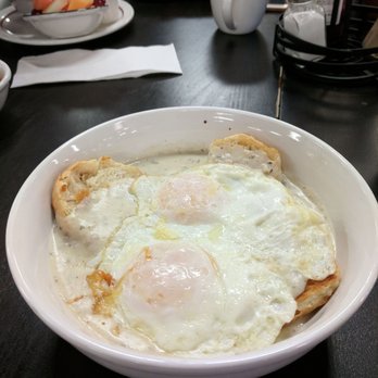 Bushel & Peck's - Biscuits & Gravy with two eggs over easy - American Near Me - Beloit, Wisconsin Bushel & Peck's - Biscuits & Gravy with two eggs over easy - American Near Me - Beloit, Wisconsin