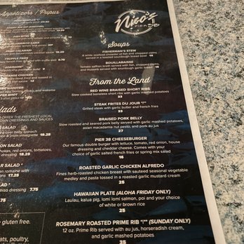 Nico's Pier 38 - Nico 38 Menu - Seafood Near Me - Honolulu, Hawaii Nico's Pier 38 - Nico 38 Menu - Seafood Near Me - Honolulu, Hawaii