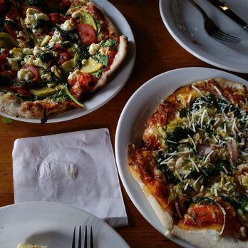 Rocky Mountain Flatbread Co - (F)Shrimp pizza & (B)Farmers market / Awesome dishes!! - Pizza Near Me - Canmore, Alberta Rocky Mountain Flatbread Co - (F)Shrimp pizza & (B)Farmers market / Awesome dishes!! - Pizza Near Me - Canmore, Alberta