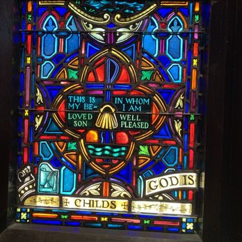 Great Revivalist Brewery - One of many stained glass windows. - Breweries Near Me - Clinton, Iowa