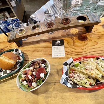 Wolf Tree Brewery - Burger, beet salad, insanely good sweet potato tacos with lime crema - Brewpubs Near Me - South Beach, Oregon Wolf Tree Brewery - Burger, beet salad, insanely good sweet potato tacos with lime crema - Brewpubs Near Me - South Beach, Oregon