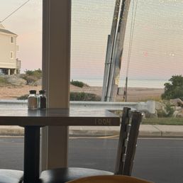 View from inside restaurant. View from inside restaurant.