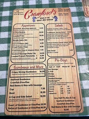 Menu photo 5 Crawford's Restaurant Baton Rouge, LA Menu photo 5 Crawford's Restaurant Baton Rouge, LA