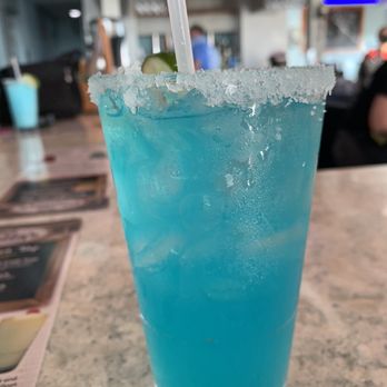 Crabby's Dockside - Blue margarita - Seafood Near Me - Clearwater Beach, Florida