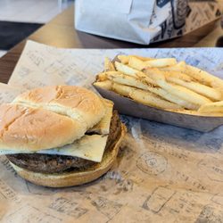 Wayback Burgers - Impossible burger and fries
