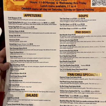 Thai Chili Cuisine - Menú - Thai Near Me - Lenexa, Kansas Thai Chili Cuisine - Menú - Thai Near Me - Lenexa, Kansas