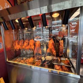 Roast Goose King - Chinese BBQ hanging display case. - Chinese Near Me - Burnaby, British Columbia