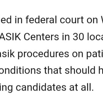 TLC Laser Eye Centers - This is evidence of TLC's corruption and their questionable morals. - Optometrists Near Me - Rockville, Maryland