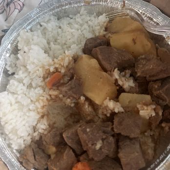 El Rincon Caribe - Carne guisada - they forgot the beans - Puerto Rican Near Me - Tannersville, Pennsylvania