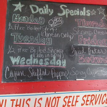 Scott's Oyster Bar - Specials Board. - Seafood Near Me - Amarillo, Texas