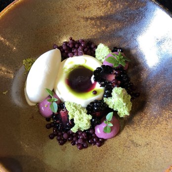 Rijks - 'Blackberries' dessert option - Modern European Near Me - Amsterdam, New Hampshire