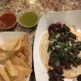 Taco Rico - Carne Asada taco and free chips and salsa. - Mexican Near Me - San Luis Obispo, California Taco Rico - Carne Asada taco and free chips and salsa. - Mexican Near Me - San Luis Obispo, California