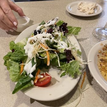 Gino's Italian Restaurant - Shared salad. Plenty for 2 IMO - Pizza Near Me - Round Rock, Texas