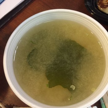 Kado Syosset - miso soup, same as any other from an average sushi place - Asian Fusion Near Me - Syosset, New York