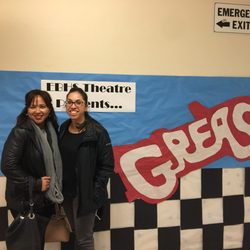 East Bakersfield High School - Just watched the play "Grease" with my friend, counselor, Mrs. Hernandez.