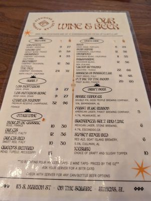 Menu photo 1 Athens Alehouse & Cellar Athens, AL