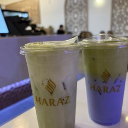 Banana Cloud Matcha and Lavender Cloud Matcha