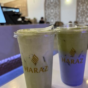 Haraz Coffee House - Banana Cloud Matcha and Lavender Cloud Matcha - Coffee & Tea Near Me - San Antonio, Texas