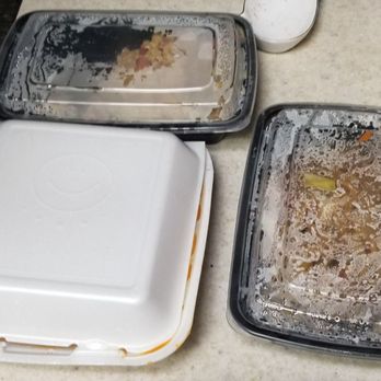 Chinatown Restaurant - three trays of food left on the counter - Cantonese Near Me - Anderson, California