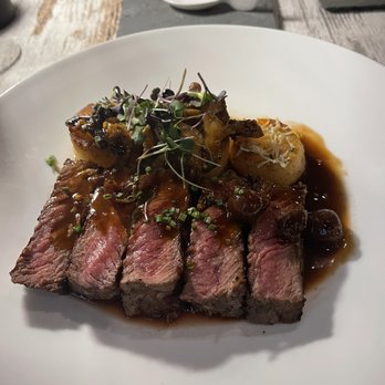 Cork And Flame - Ribeye and Yukon potatoes. (Gluten free) DELICIOUS!!!!!! It's made the regular way as well but my daughter said it was great - Tapas Bars Near Me - Evans, Georgia Cork And Flame - Ribeye and Yukon potatoes. (Gluten free) DELICIOUS!!!!!! It's made the regular way as well but my daughter said it was great - Tapas Bars Near Me - Evans, Georgia
