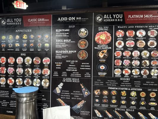 Menu photo 7 All You Korean BBQ Las Vegas, NV
