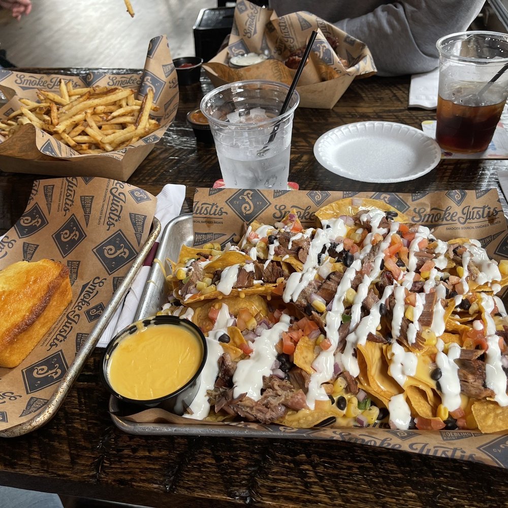 Smoke Justis - Ordered the nachos with brisket on top. - Bars Near Me - Covington, Kentucky Smoke Justis - Ordered the nachos with brisket on top. - Bars Near Me - Covington, Kentucky
