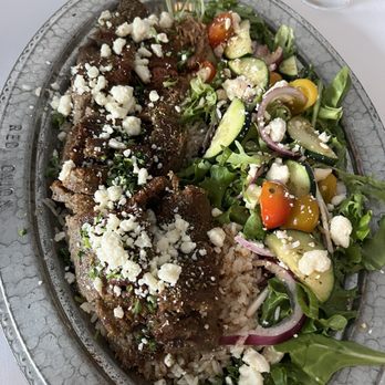 Red Onion Organic - Gyro Platter - Mediterranean Near Me - Destin, Florida Red Onion Organic - Gyro Platter - Mediterranean Near Me - Destin, Florida